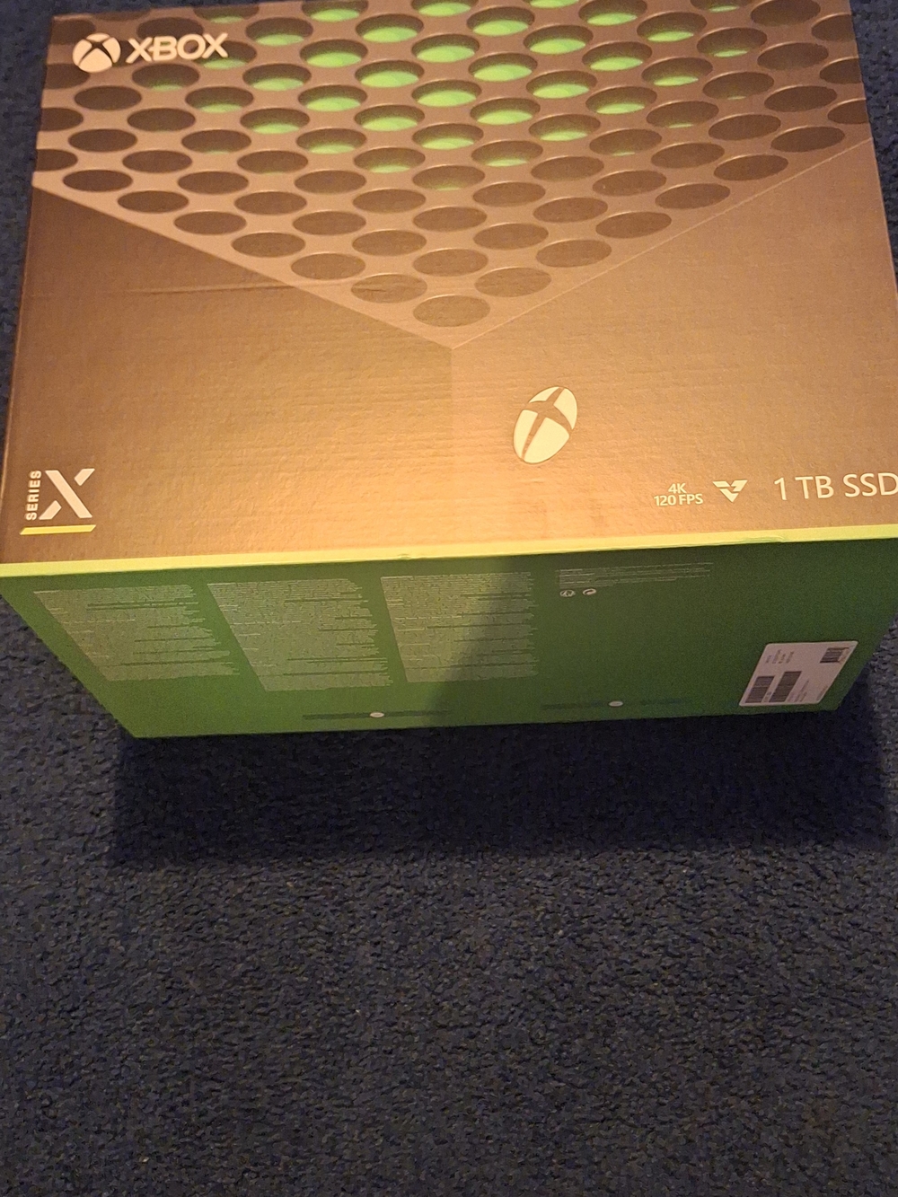 BOX ONLY. BOUGHT YESTERDAY. Xbox Series X 1TB Console - Black and Green